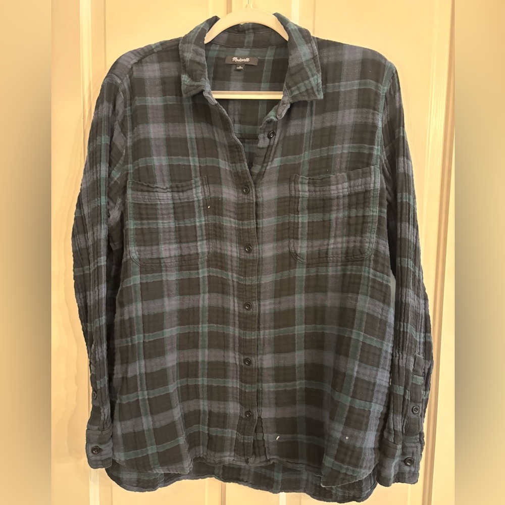 Madewell Plaid Button-Up Shirt